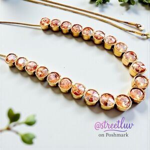 stella & dot ~ vida necklace ~ champagne peach